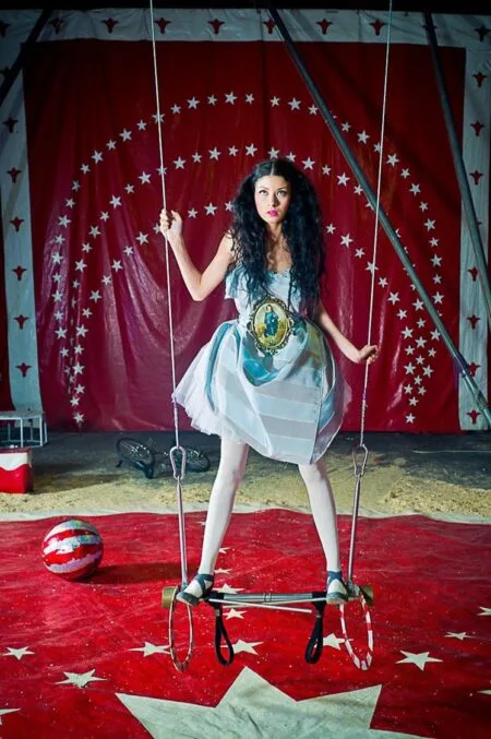 The Story of the Fortune Teller and the Flying Circus Photoshoot by Chotronette - Showcasing Unique Couture