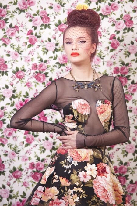 Vintage Vixen Photoshoot by Chotronette - Unique Couture and Made-to-Measure Dresses