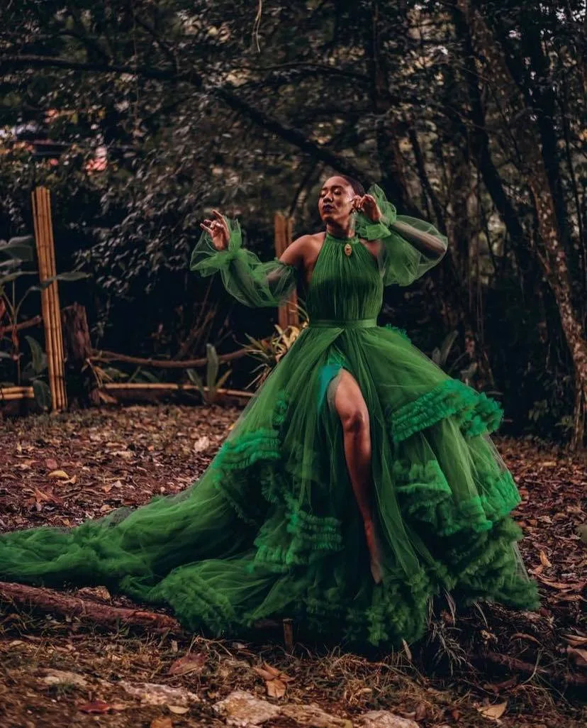 Forest Syrup Dress by Chotronette - Made to Measure