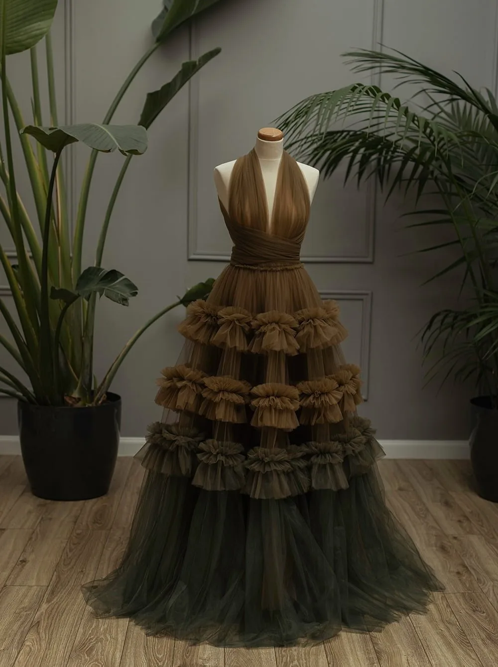 【どんぐり太郎】glossy multi ruffle dress どんぐり太郎】glossy multi ruffle dress my closet / glossy multi