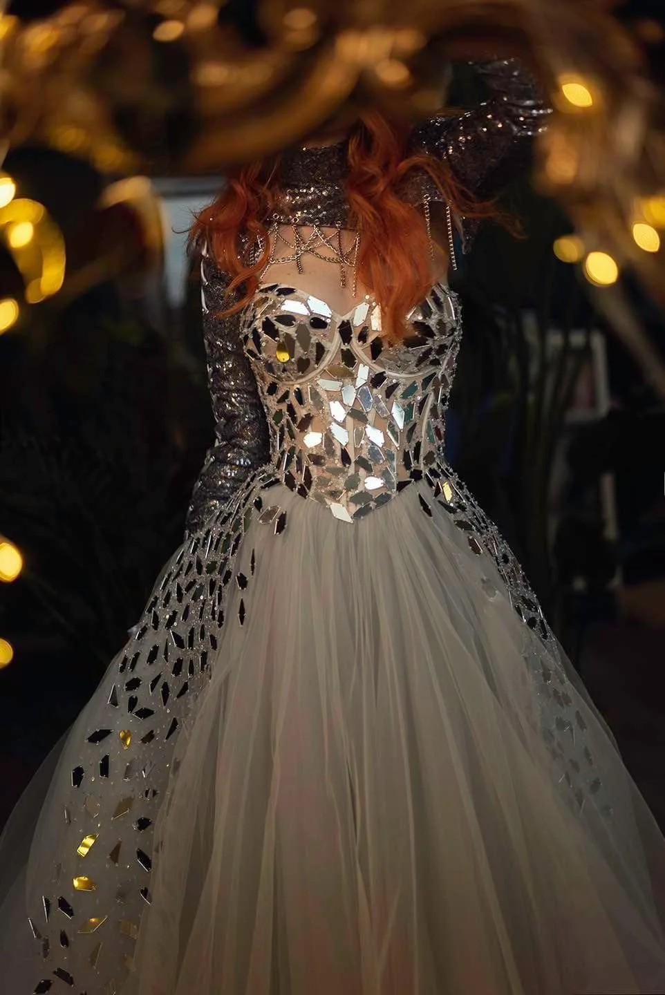 Kaleidoscope Crème Dress by Chotronette - Made to Measure