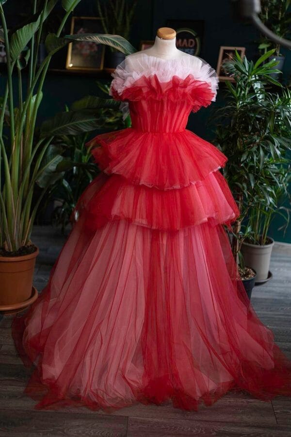 Strawberry Milkshake Dress by Chotronette - Made to Measure