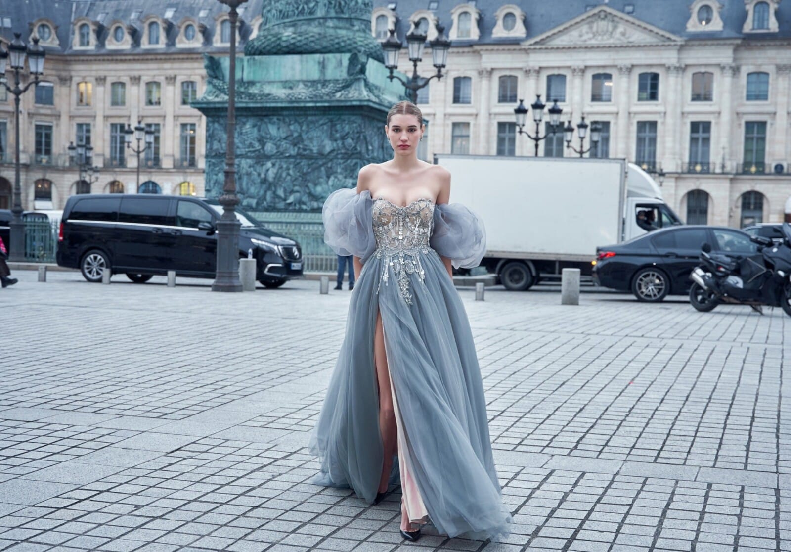 Crystal Sorbet Chotronette dress - Made to measure unique bridal design