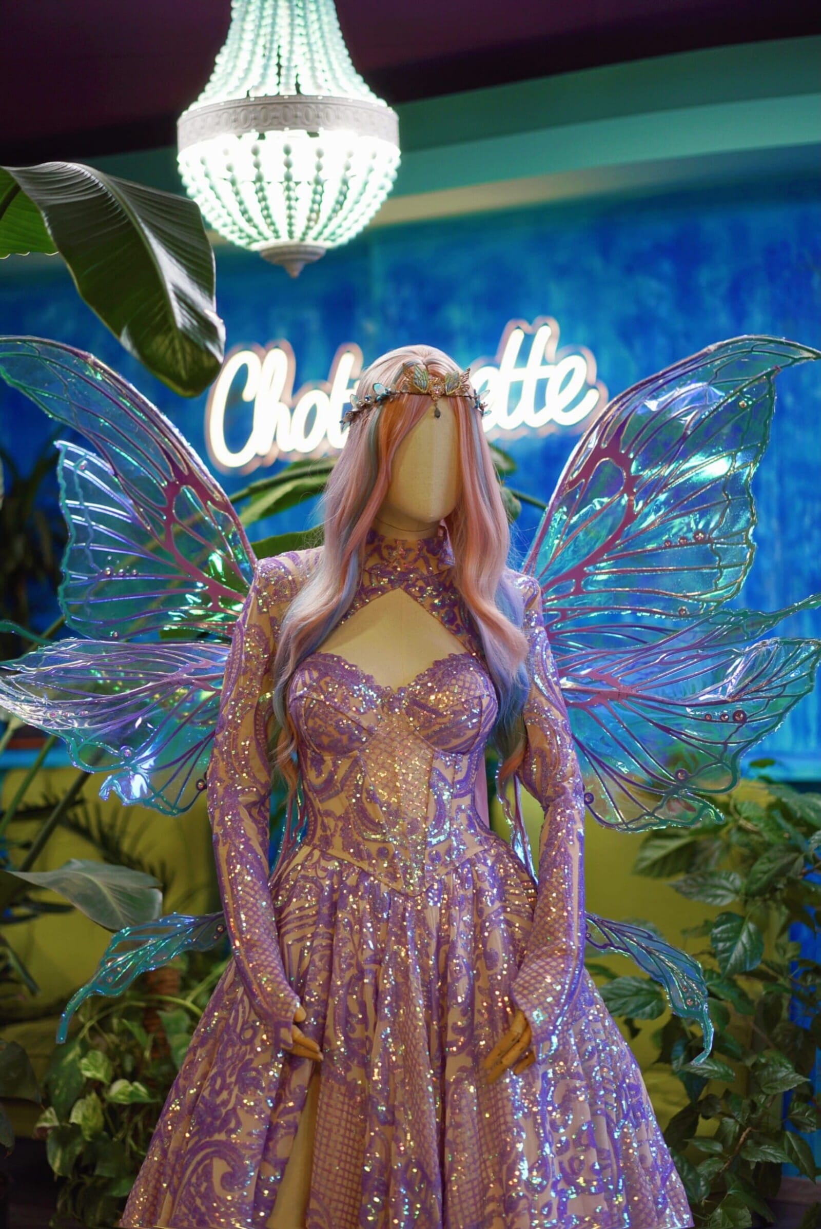 Iridiscent Armour Chotronette dress - Made to measure unique bridal design