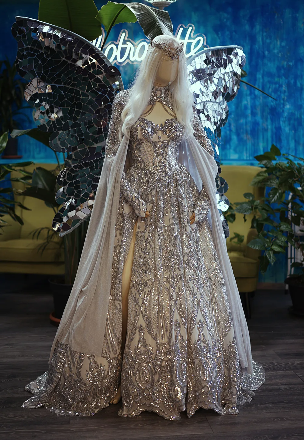 Moondrop Mousse Chotronette dress - Made to measure unique bridal design