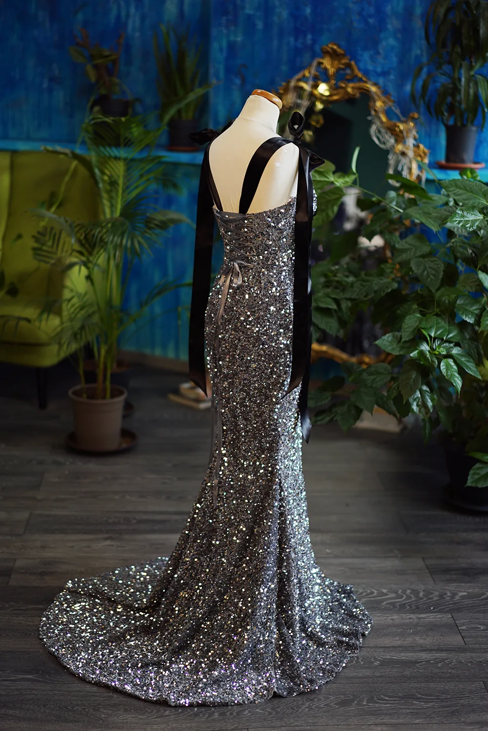 white christmas dresses Beulah Styles Long Sleeve Diamond Cut Rhinestone Cocktail Dress - Ivory main image 1