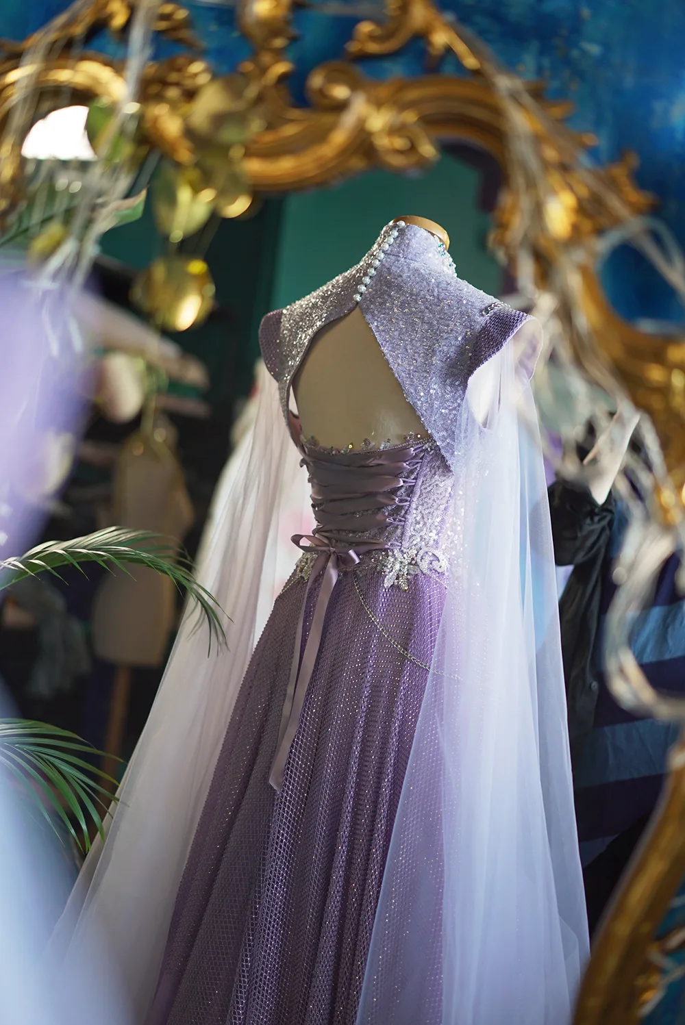 Mist Glacé Armour Chotronette dress - Made to measure unique bridal design