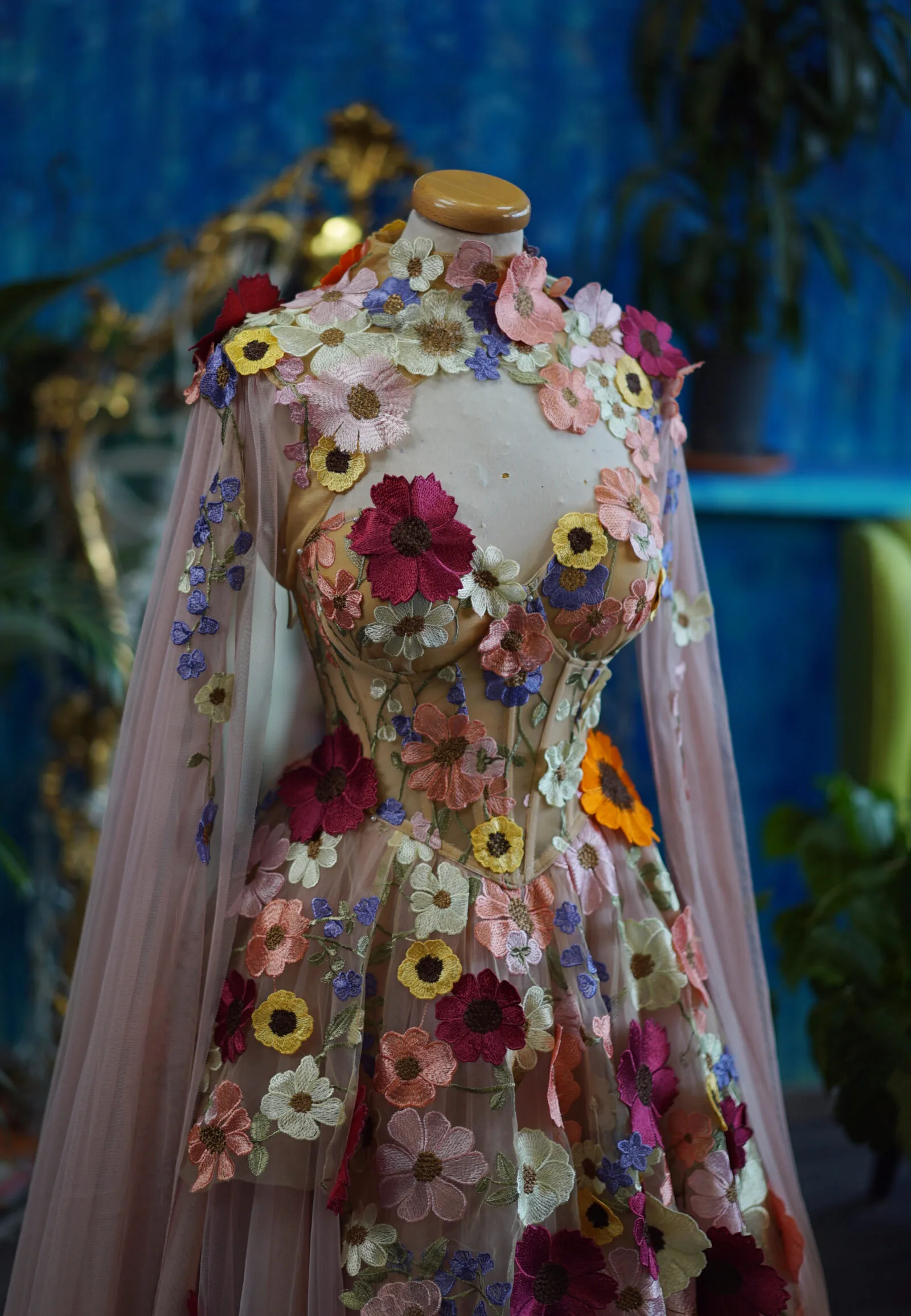 Bloom Sorbet Chotronette dress - Made to measure unique bridal design