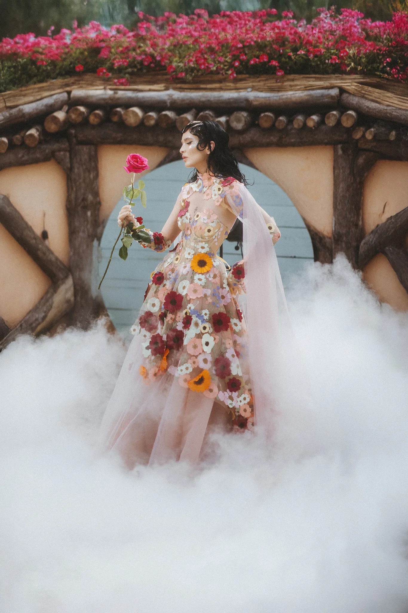 Bloom Sorbet Chotronette dress - Made to measure unique bridal design