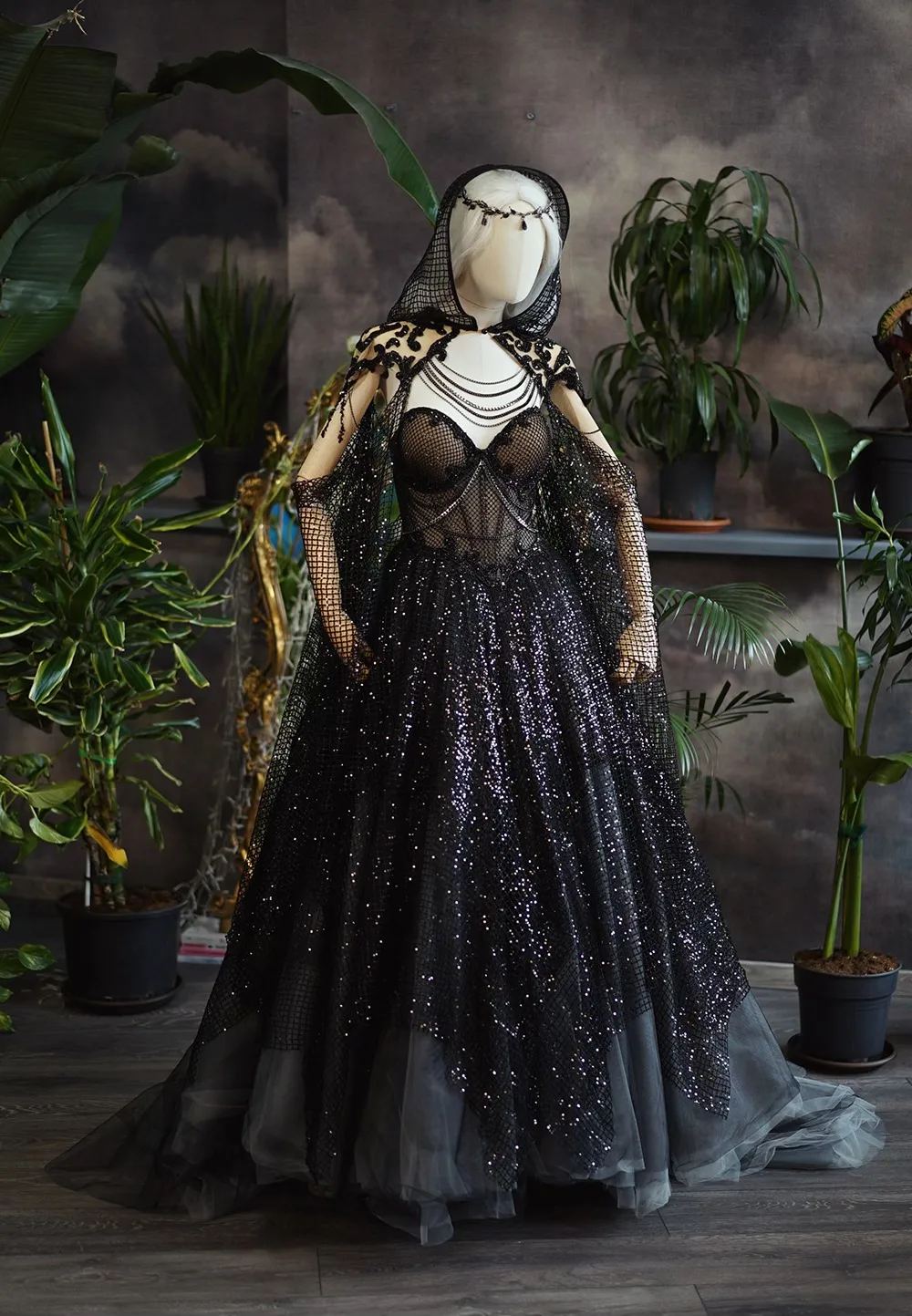 Dark Oracle Chotronette dress - Made to measure unique bridal design