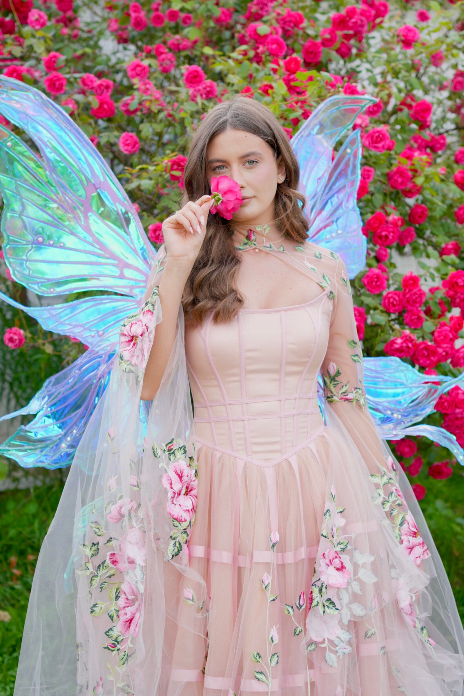 Rosette Meringue Chotronette dress - Made to measure unique bridal design