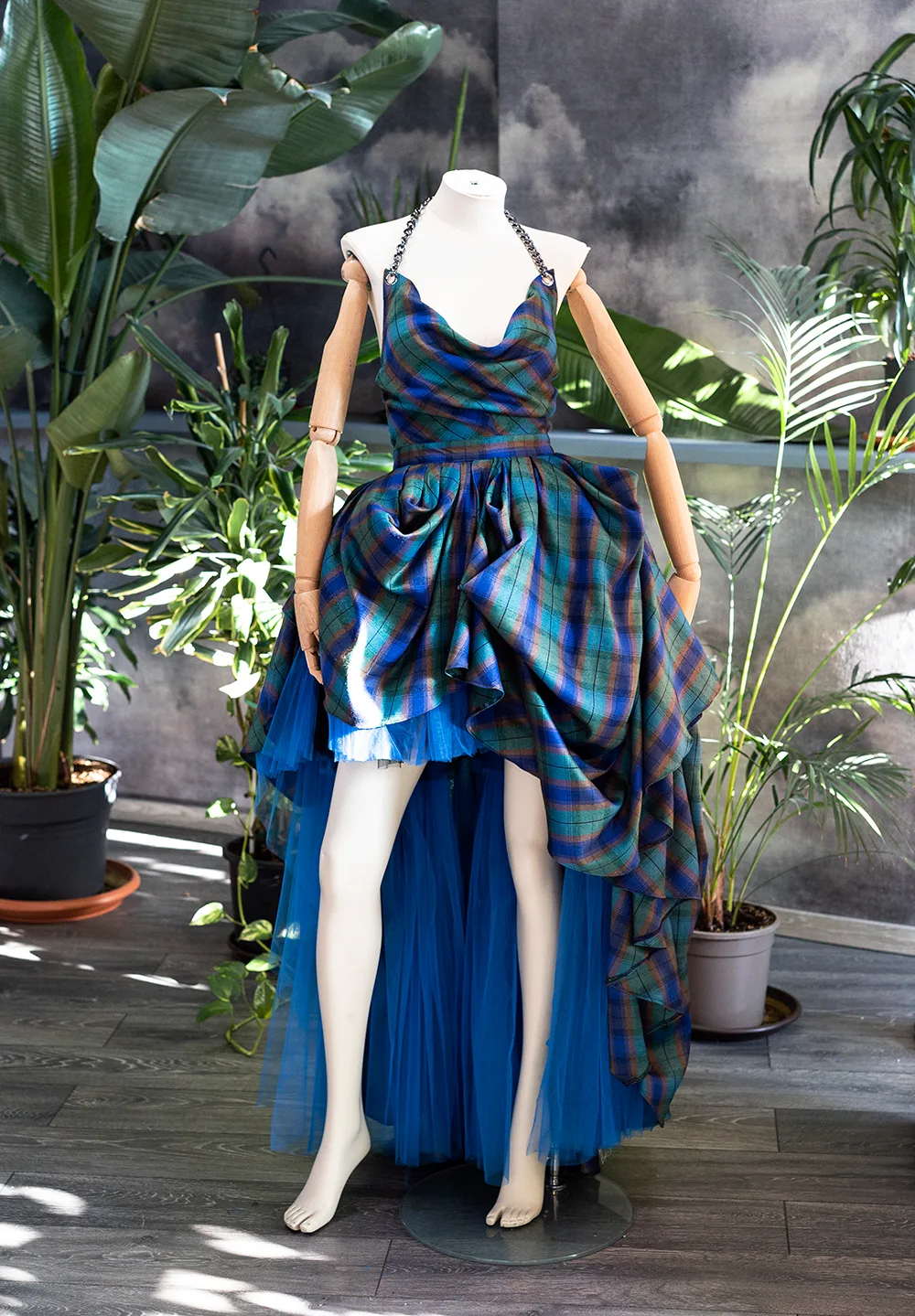 tartan designer dress Tartan Tarte by Chotronette