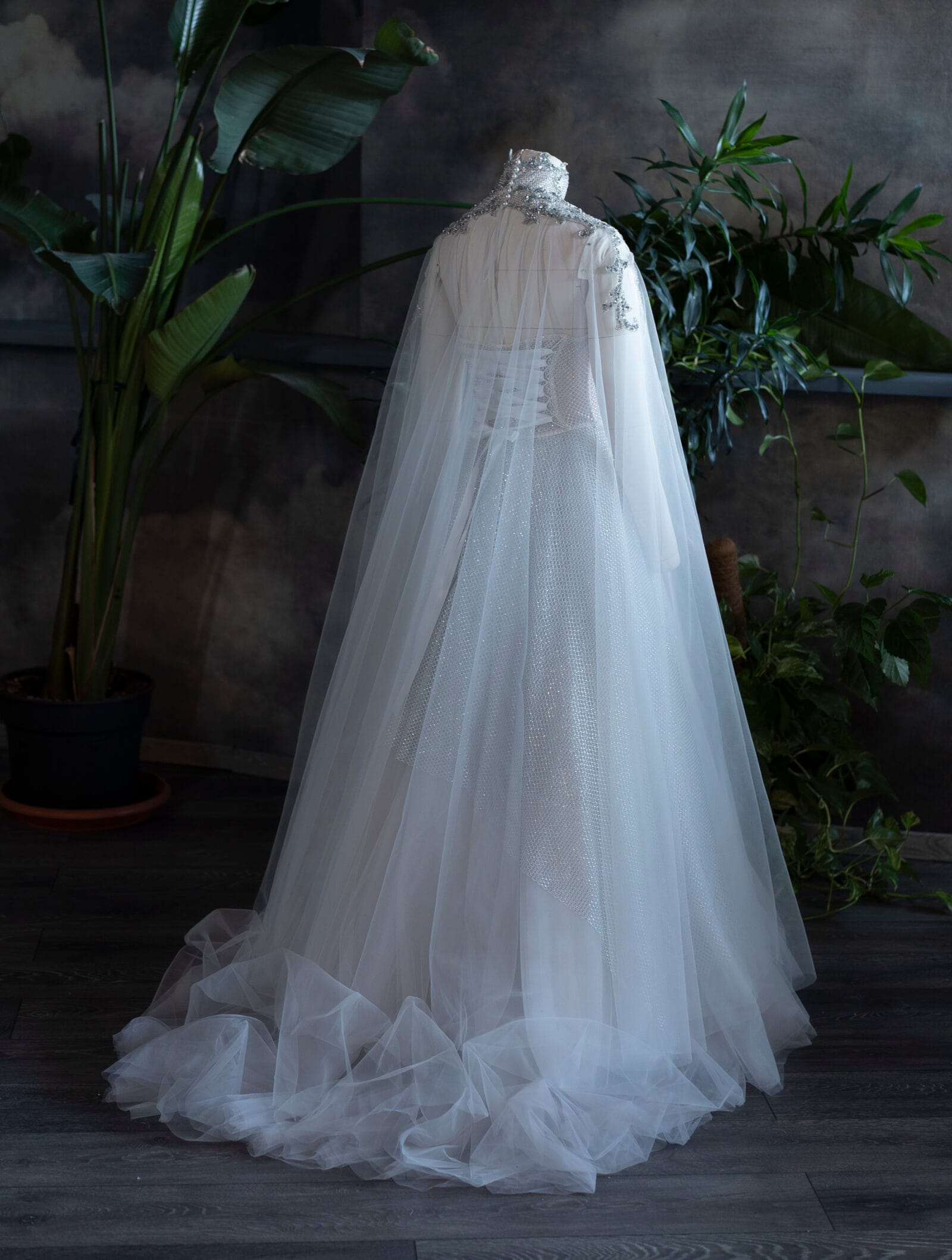Starfrost Souffle Chotronette dress - Made to measure unique bridal design